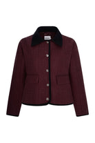 Kapitone Ceket Bordo - 0