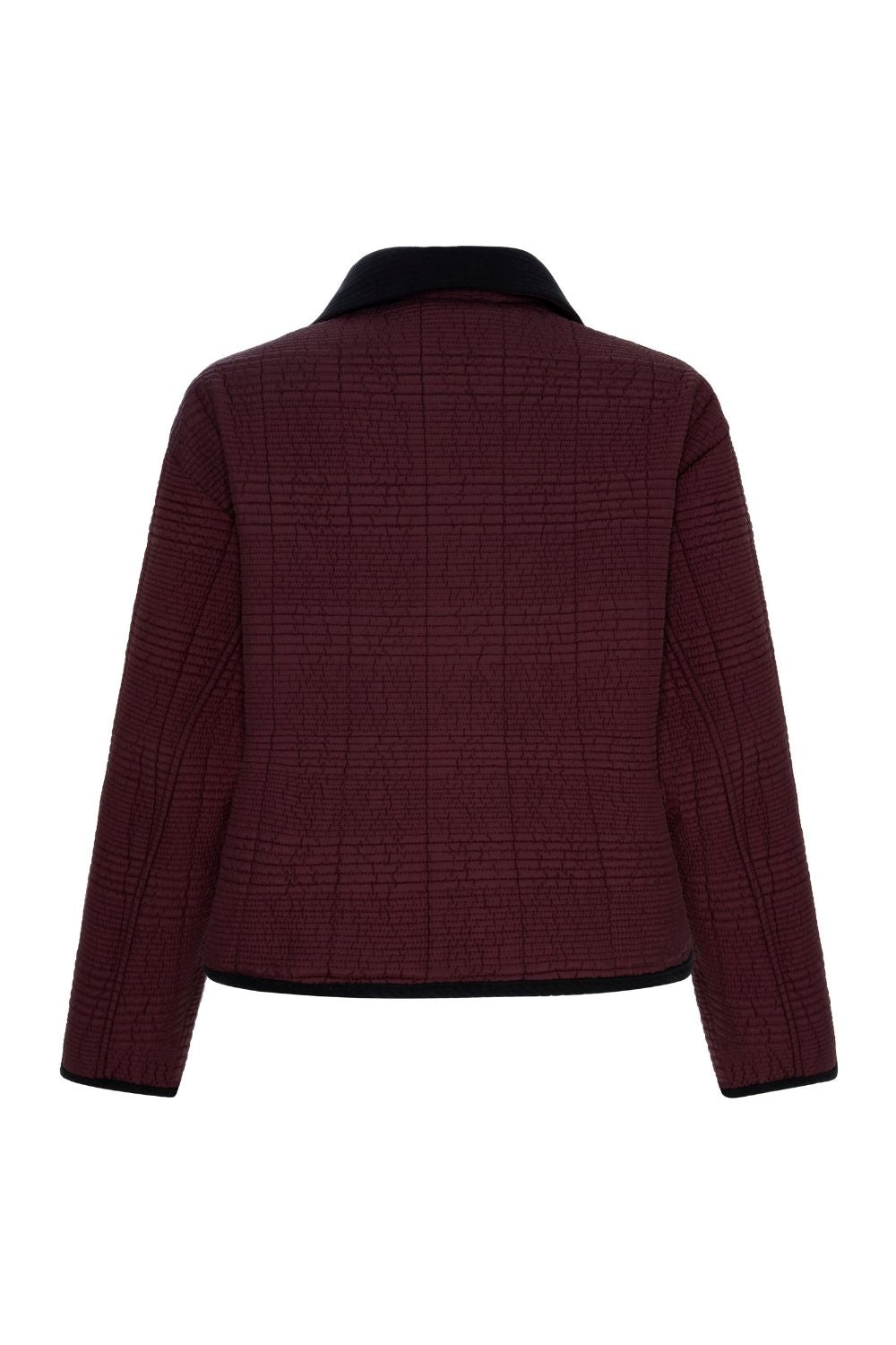 Kapitone Ceket Bordo - 2