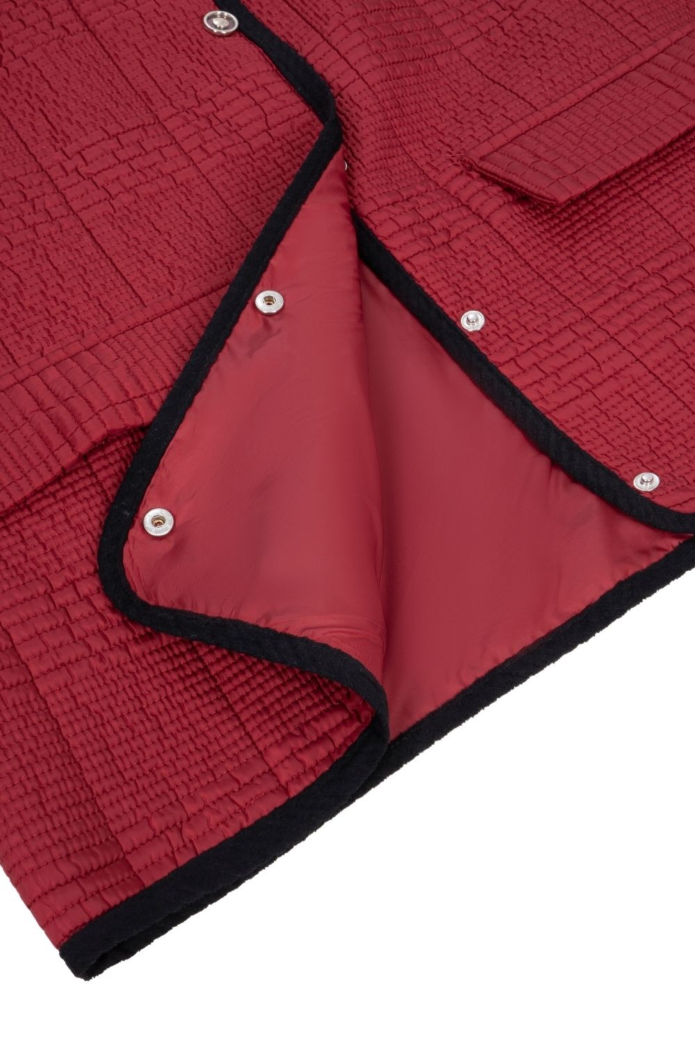 Kapitone Ceket Kırmızı - 1