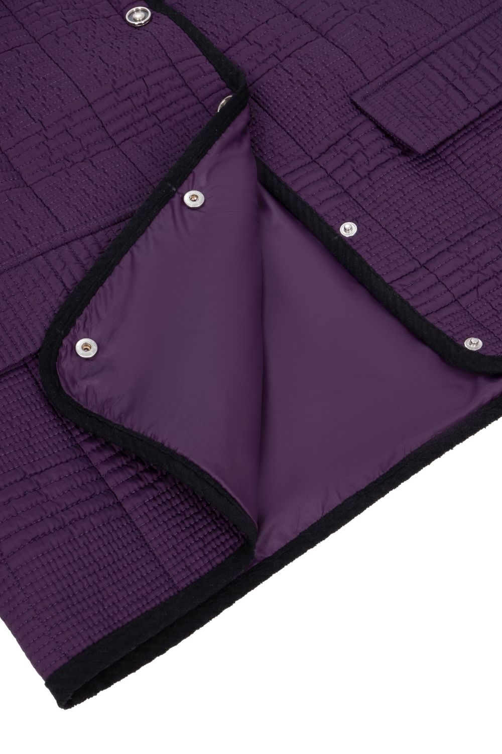Kapitone Ceket Mor Renk - 1