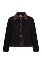 Kapitone Ceket Siyah - 0