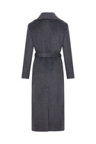 Kruvaze Kaşe Kaban Gri - 4