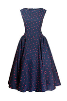 Mira Lacivert Maxi Elbise - 2