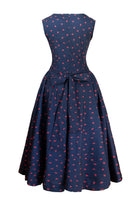 Mira Lacivert Maxi Elbise - 3