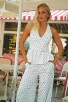 Polka Beyaz Puantiyeli Alt Üst Takım - 0