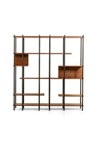 Lagoma-Harmonia Kitaplık Ahşap Raf Metal Çerçeve - 170 Cm-Kitaplık-1-Milagron.com