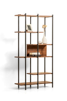 Lagoma-Harmonia Kitaplık Ahşap Raf Metal Çerçeve - 95 Cm-Kitaplık-2-Milagron.com