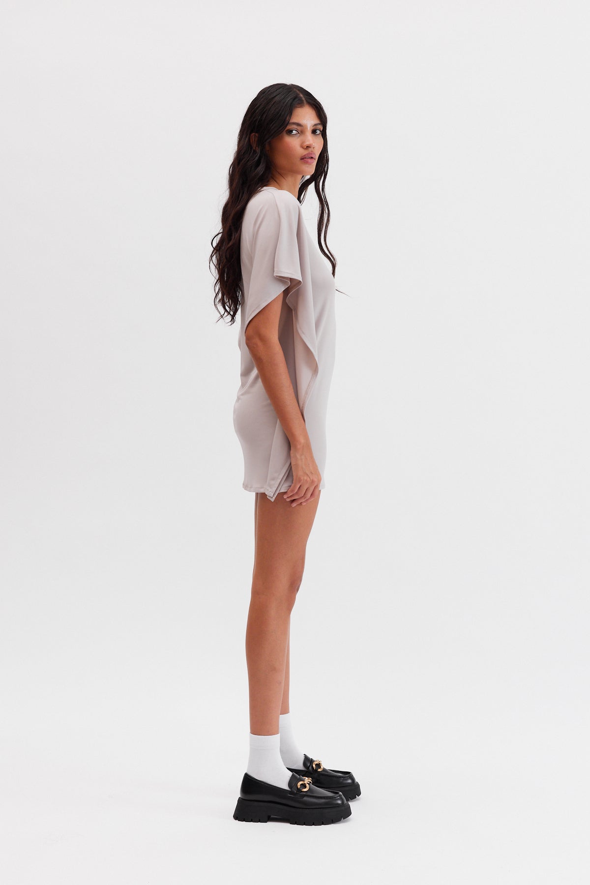 Bliss Bej Mini Elbise