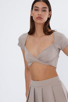 Carissa Crop Top | Bej