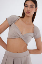 Carissa Crop Top | Bej