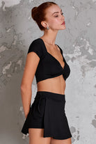 Carissa Crop Top | Siyah