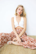 Parisa Halka Detaylı Crop Top | Beyaz