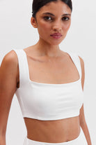 Viva Crop Top, Beyaz - 0