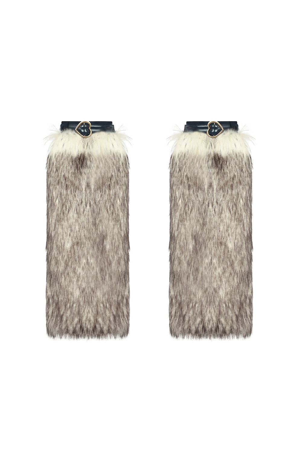 Beyaz Detaylı Suni Kürk Tozluk - 1