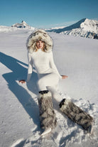 Beyaz Suni Kürk Şapka - 1