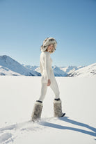 Beyaz Suni Kürk Şapka - 4