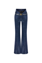 Elara İspanyol Paça Lacivert Pantolon - 0