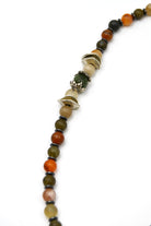 Jasper Uç Detaylı Akik, Yeşim, Kuvars & Hematit Mix Kolye - 2