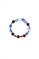 Kahverengi & Mavi Akik Mix Kolye & Bileklik Seti - 4