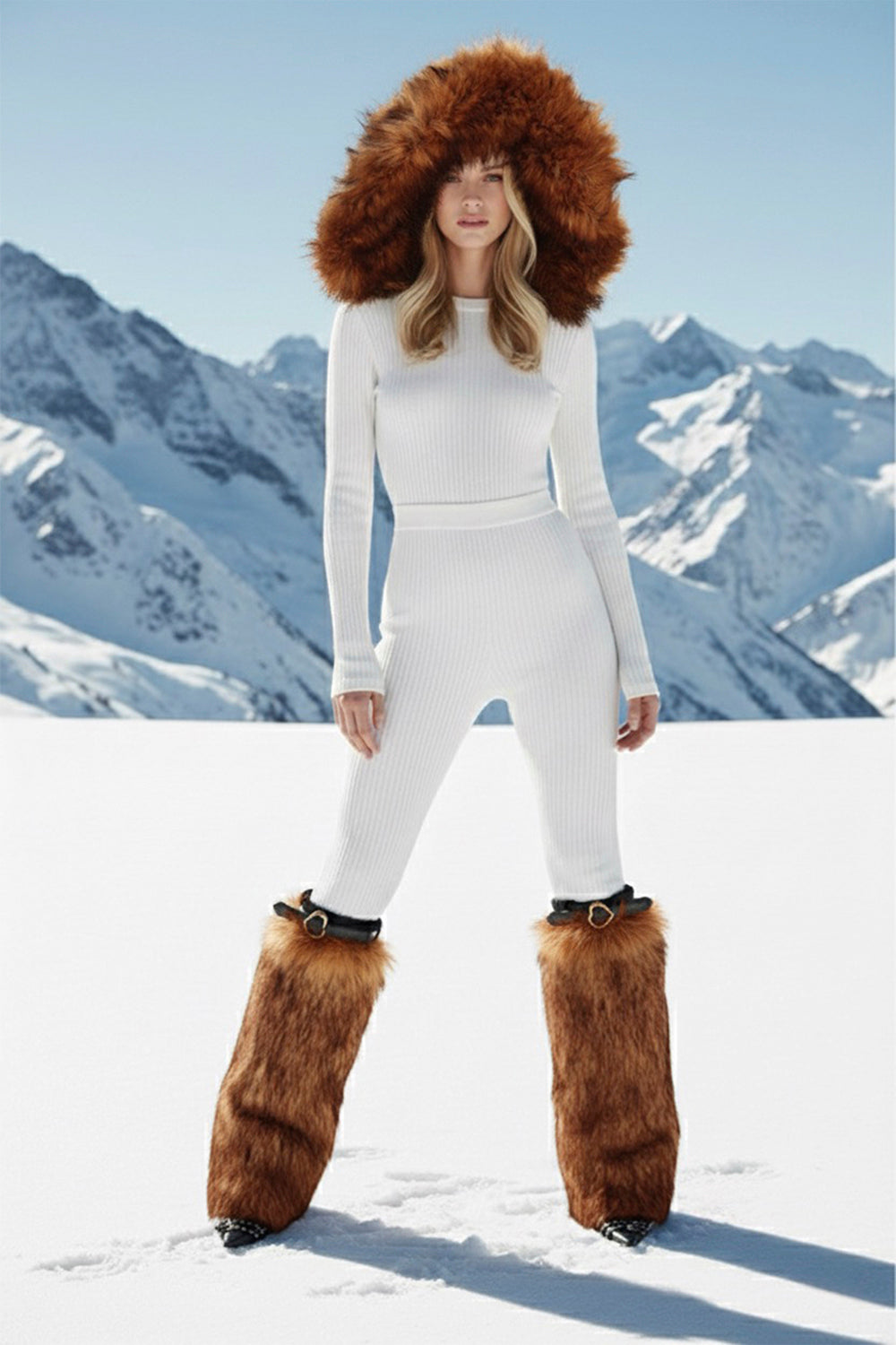 Kahverengi Suni Kürk Şapka - 3