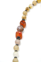 Sitrin Uç Detaylı Akik & Hematit Kolye - 2