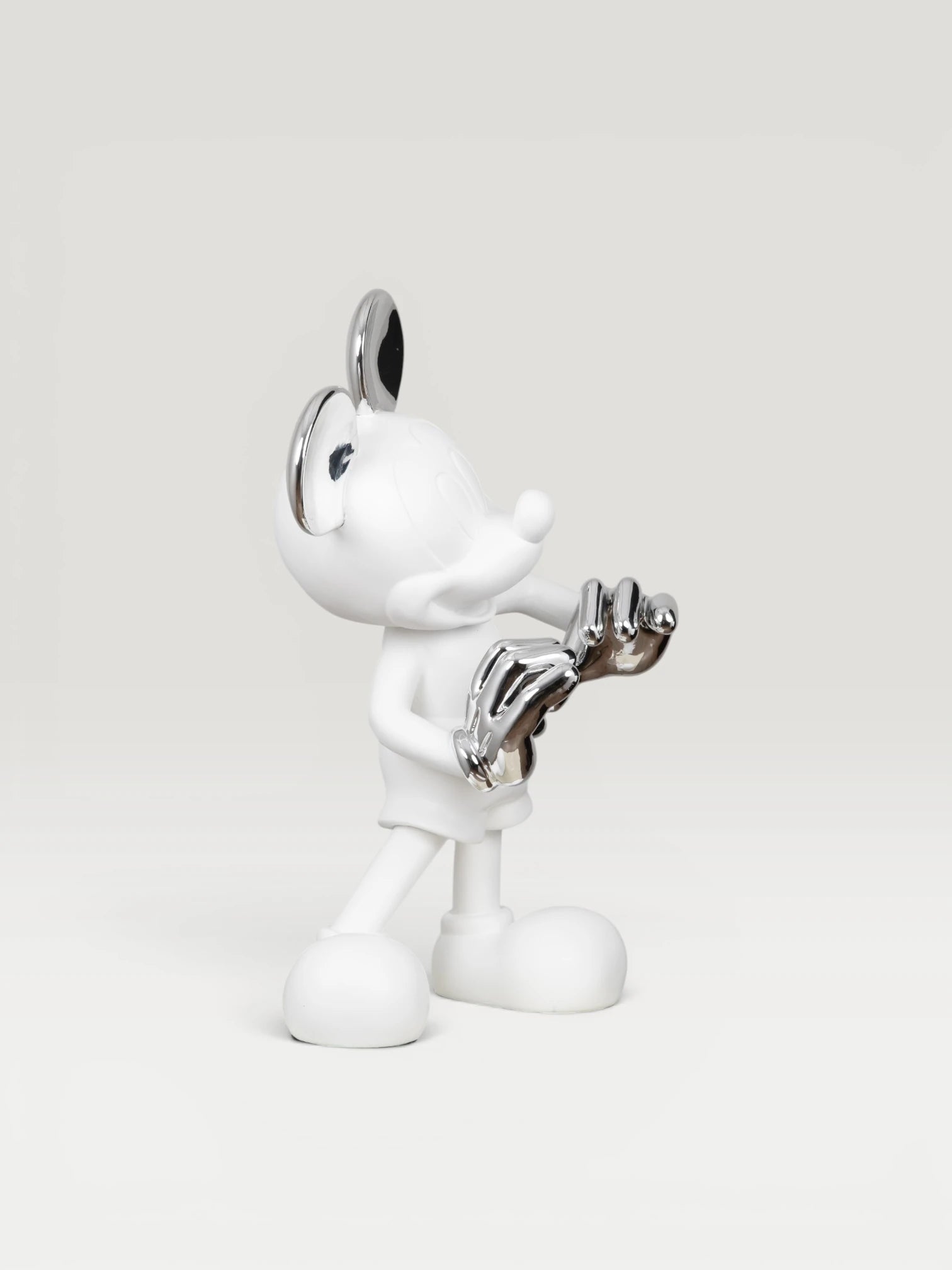 Love Mickey Dekoratif  Obje - White Silver