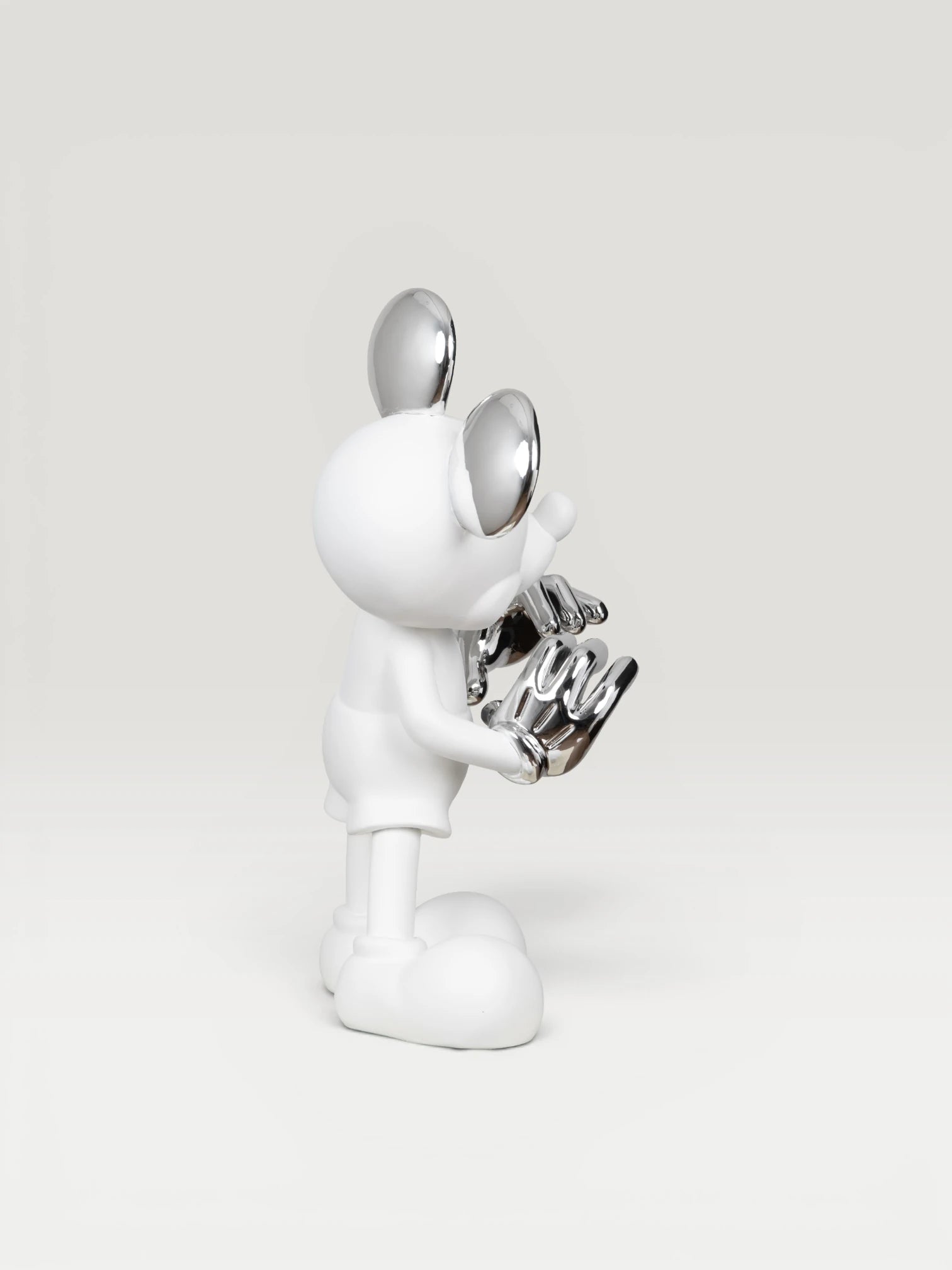 Love Mickey Dekoratif  Obje - White Silver