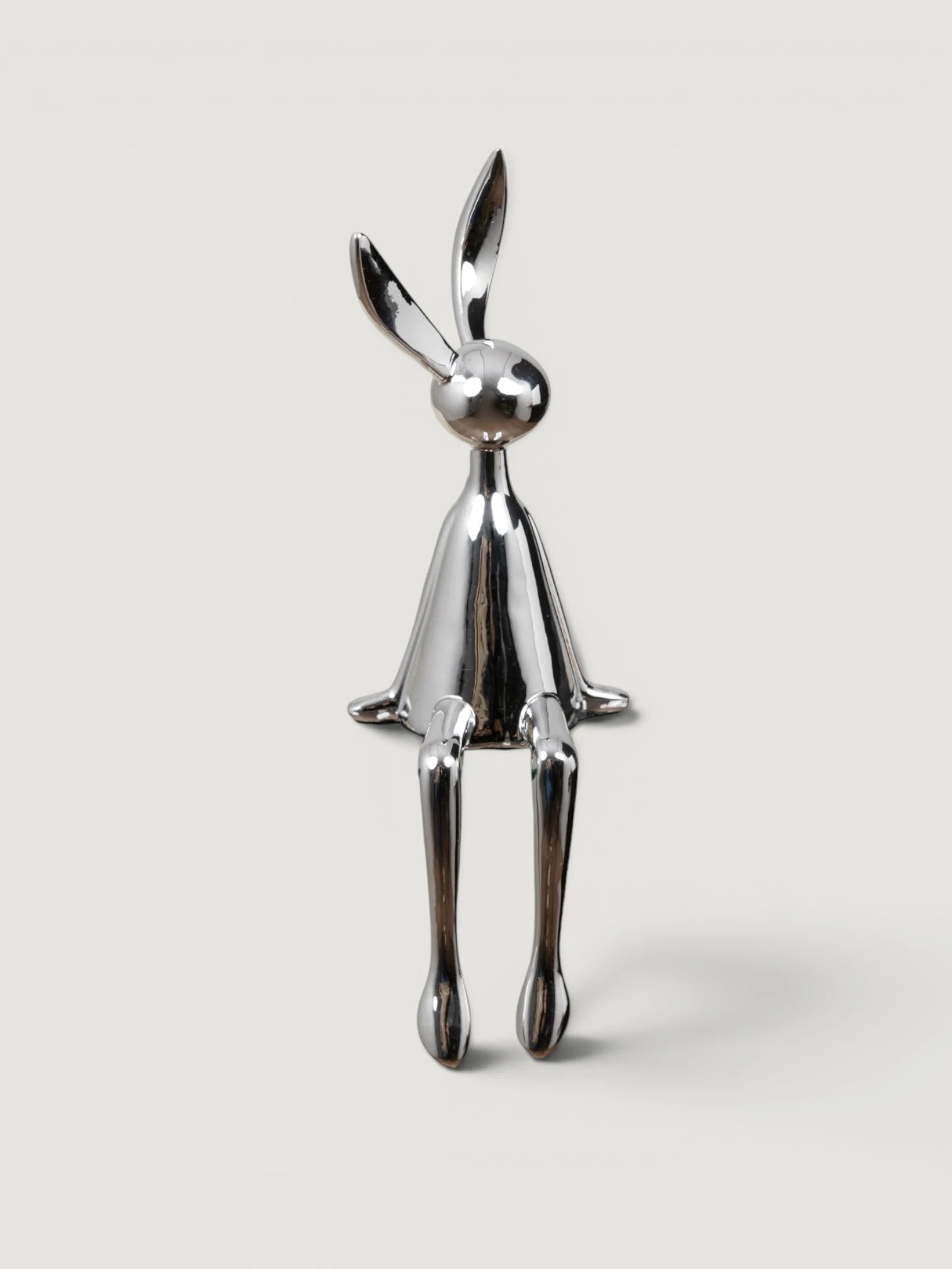 Luna Bunny Dekoratif Obje/Silver-L