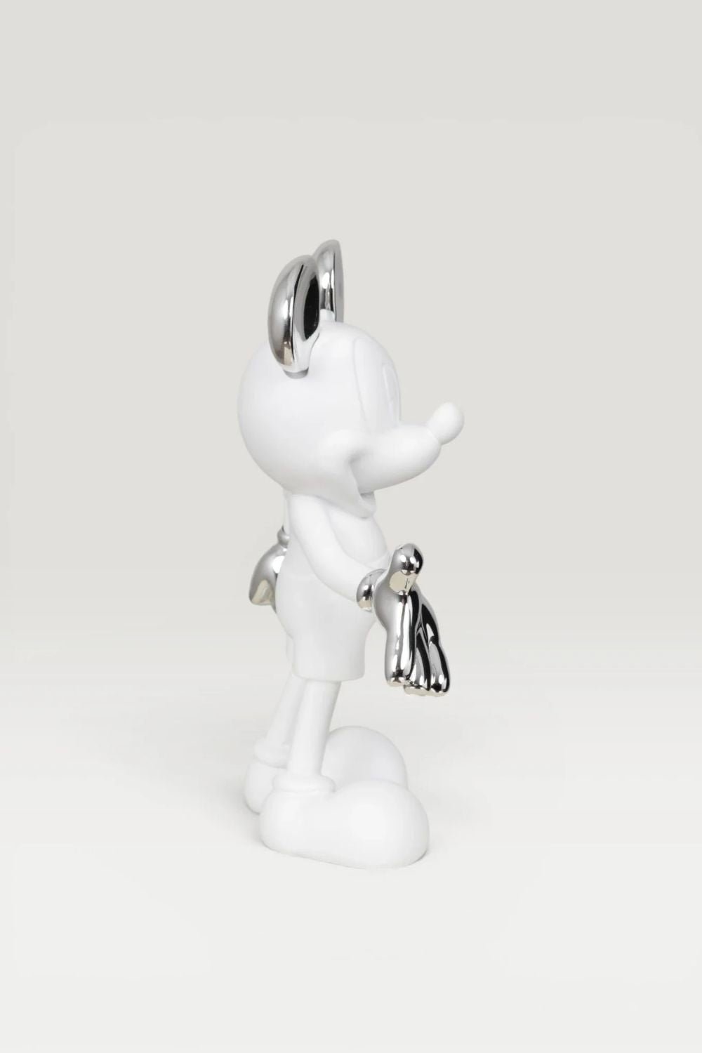 Miko Mouse Dekoratif Obje - Beyaz-Gümüş - 1