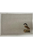 Lasttouch-Monot 6'lı Kuş Desenli Keten Amerikan Servis-Sunum Aksesuarları-6-Milagron.com