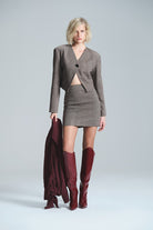 L'atelier Accract-Breezy Yünlü Kahve Ceket-Ceket-2-Milagron.com