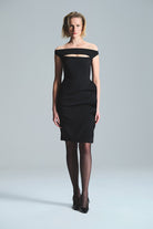 L'atelier Accract-Charlotte Siyah Elbise-Elbise-3-Milagron.com