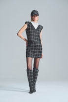 L'atelier Accract-Emily Siyah Mini Etek-Etek-1-Milagron.com