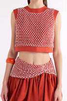 L'atelier Accract-Esperenza Üst-Crop Top-1-Milagron.com