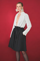 L'atelier Accract-Kylie Siyah Tafta Etek-Etek-2-Milagron.com