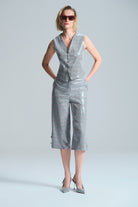 L'atelier Accract-Paris Kirmizi Çi̇zgi̇li̇ Yelek-Yelek-3-Milagron.com