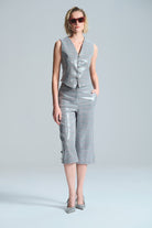 L'atelier Accract-Paris Kirmizi Çi̇zgi̇li̇ Yelek-Yelek-4-Milagron.com