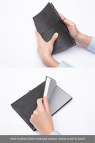 Laton-Laton Kaksi A5 Tarihsiz Planlayıcı Termo Deri Yumuşak Kapak 2'li Mavi & Siyah Defter-Defter-3-Milagron.com