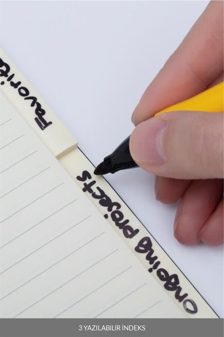 Laton-Laton Sepra Kırmızı, B5, Indeksli Bölünmüş Not Defteri, Termo Deri Yumuşak Kapak, 192 Sayfa-Defter-4-Milagron.com