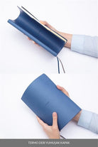 Laton-Laton Sepra Kırmızı, B5, Indeksli Bölünmüş Not Defteri, Termo Deri Yumuşak Kapak, 192 Sayfa-Defter-5-Milagron.com