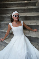 Luna Ekru Midi Elbise - 2