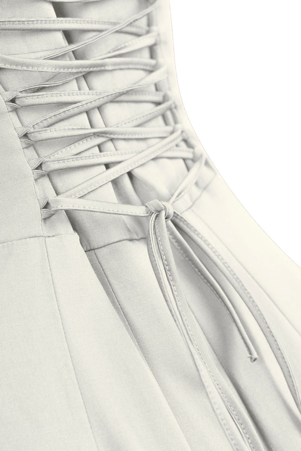 Luna Ekru Midi Elbise - 5