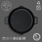 Lava Demir Döküm Yuvarlak Izgara Grill Tava 30 Cm Eco Gt 30 T5