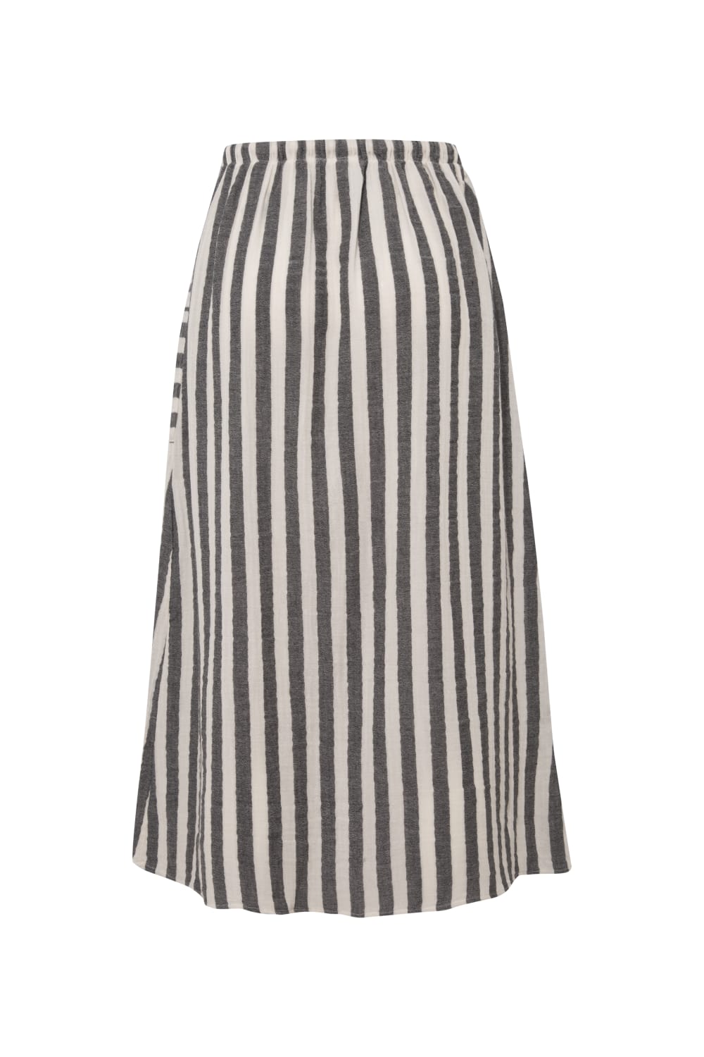 Le-Monade Dreams-Antrasit Çizgili Cep Detaylı Etek-Etek-2-Milagron.com