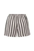 Le-Monade Dreams-Antrasit Çizgili Şort-Şort-2-Milagron.com