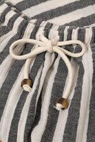 Le-Monade Dreams-Antrasit Çizgili Şort-Şort-3-Milagron.com