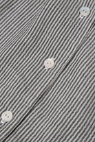 Le-Monade Dreams-Antrasit Siyah Çizgili Kısa Kol Gömlek-Gömlek-3-Milagron.com