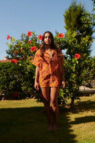 Le-Monade Dreams-Boyfriend Desenli Unisex Kısa Kol Gömlek-Gömlek-1-Milagron.com