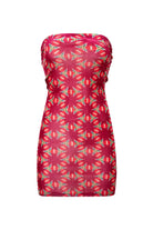 Le-Monade Dreams-Daiquiri Kadife Straplez Elbise-Elbise-1-Milagron.com