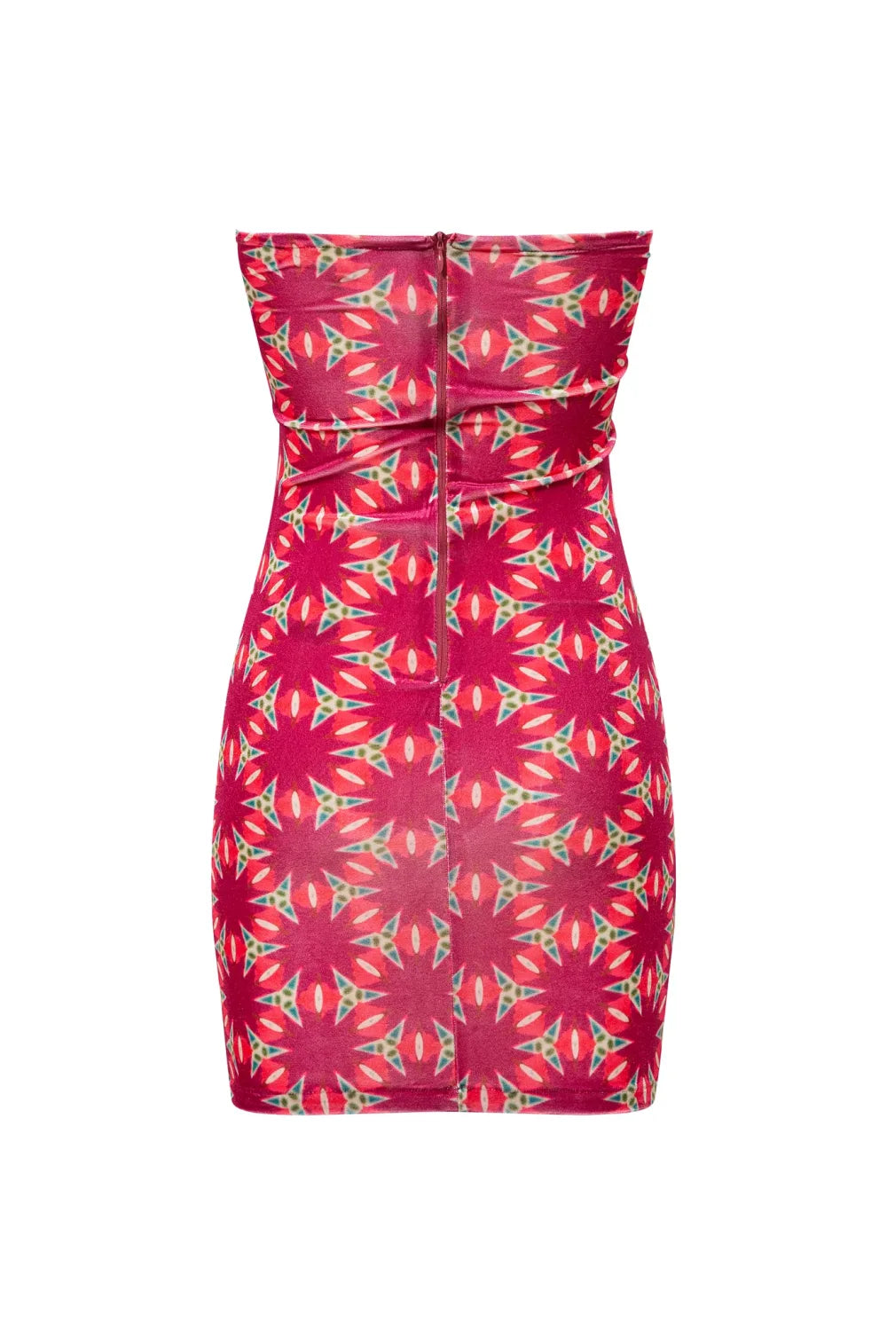 Le-Monade Dreams-Daiquiri Kadife Straplez Elbise-Elbise-2-Milagron.com